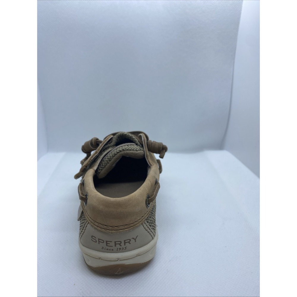 Sperry Top Sider Boat Shoes Girls Toddler Hook And Loop 8M Slip On Tan - Picture 7 of 11